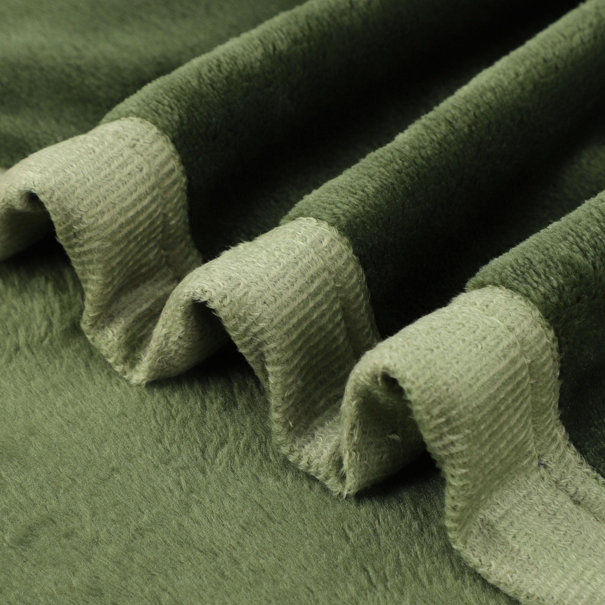 Unique Bargains Flannel Fleece Blanket Soft Wide Hemmed 30"x40" Fern Green
