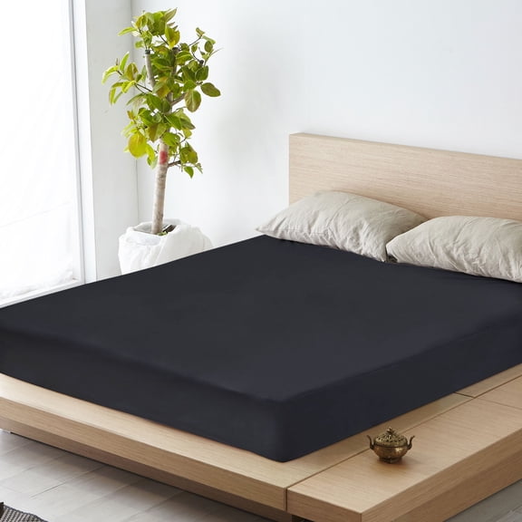 Fitted Sheet Waterproof Bedding Sheet, Black Queen