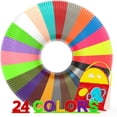 thumbnail image 1 of 24 Assorted Colors 3D Pen Filament Refills - High-Quality PLA, 1.75mm Diameter, 1 of 5
