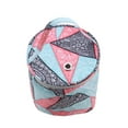 thumbnail image 4 of Durable Crochet Bag with Grommet Holder Case Polyester Small Gift Tote Craft Organizer Portable Yarn Storage Bag for Crochet Beginners Geometric, 4 of 10