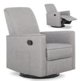 thumbnail image 4 of Evolur Raleigh Nursery Glider Recliner and Rocking Chair in Light Gray, 360° Swivel Motion, Multiple Recline Positions, Easy to Clean, FSC and Greenguard Gold Certified, 4 of 9