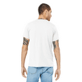 thumbnail image 4 of BELLA + CANVAS Triblend T-Shirt for Men, Short Sleeve Crew Neck Modarn Fit Tee, Solid White, S, 4 of 4
