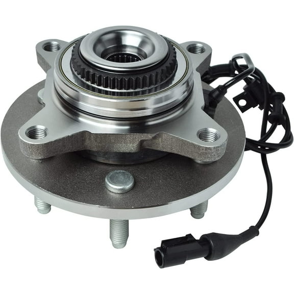 Detroit Axle - 4WD Front Wheel Bearing Hub for 2004-2008 Ford F-150, 2003-2006 Ford Expedition Lincoln Navigator Wheel Bearing & Hub Assembly Mark LT Replacement 6 Lug w/ABS