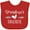 Red, variant on Inktastic Grandmas Favorite- Heart Grandchild Boys or Girls Baby Bib