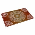 thumbnail image 2 of Orange Boho Door Mat&nbsp;Indoor Outdoor Entrance,Non Slip Small Rug for Kitchen Bathroom Entryway Rug,Country Vintage Ethnic Abstract Geometric Washable Doormat Floor Mat 18x30 Inch, 2 of 8