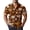 Brown, variant on Men's Plus Size Hawaiian Shirt Button Down Tropical Holiday Beach Shirts Casual Short Sleeve Tops Cuban Collar Beach Print Aloha Shirt