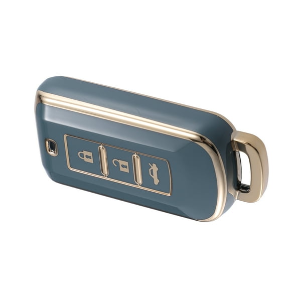 Remote Keyless Smart Key Fob Case Protection for Mitsubishi Outlander Lancer 3 Button Soft TPU Blue