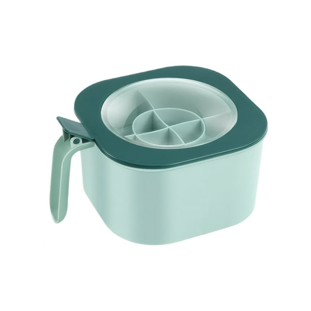Kearding Tarro de condimentos de gran capacidad con tapa para almacenamiento sellado a prueba de humedad y hay cuatro Cocina y Comedor verde