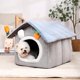 thumbnail image 5 of Foldable Dog House Indoor Warm Sofa Kennel Bed Mat for Small Medium Large Dogs Cats Warm Puppy Cave Cat Nest Winter Pet Products ShopWise Round, 5 of 9