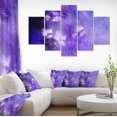 thumbnail image 1 of Blur Purple Sky with Stars - Contemporary Canvas Art Print, 1 of 3