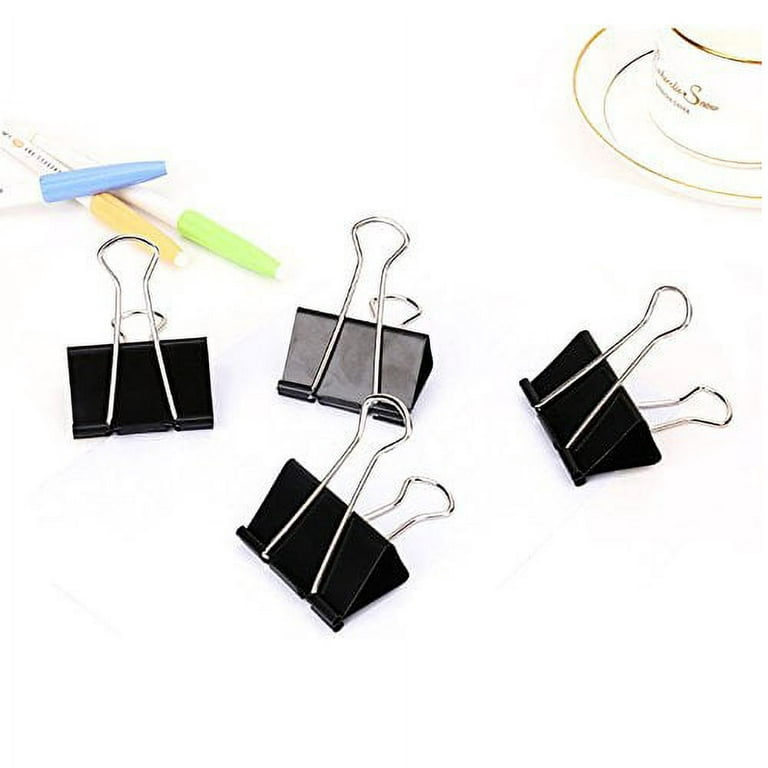 Extra Large Binder Clips (36 Pack) 2 inch Big Paper Clamps for Office Supplies Black