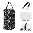 thumbnail image 3 of Goofa Daisies Flowers Printed Toiletry Bag with Handle,Large Capacity Travel Makeup Cosmetic Bag for Women, Carry on Airport Airline Compliant Bag, 3 of 9