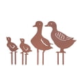thumbnail image 1 of De Estacas De Jardín De Silueta De Pato De Metal Decoración Al Aire Libre En Forma De Pato Único4 Piezas Moyic HA014046-00, 1 of 7