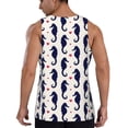 thumbnail image 3 of Fotbe Seahorses and Hearts Pattern Men's Quick Dry Workout Tank Top Gym Muscle Tee Fitness Bodybuilding Sleeveless T Shirt Breathable Workout Shirt-Medium, 3 of 9