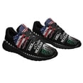 thumbnail image 6 of Mexican American flag Shoes Sneakers Black Size 13, 6 of 7