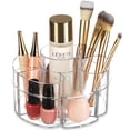 thumbnail image 1 of Organizador de maquillaje giratorio pequeño Masirs: una solución de almacenamiento de cosméticos pequeña pero espaciosa con múltiples compartimentos. El carrito de maquillaje giratorio perfecto para t, 1 of 5