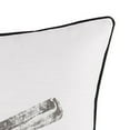 thumbnail image 2 of Saltoro Sherpi 20 x 12 Accent Pillow with Baseball Bat Print, Set of 4, Gray and White, 2 of 3