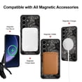 thumbnail image 4 of Funda de teléfono Fiyart diseñada para Samsung Galaxy S25 de 6.2 pulgadas, negra, 4 of 6