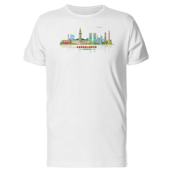 City Of Casablanca Illustration Tee Men's -Image by Shutterstock