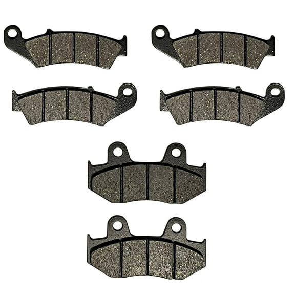Factory Spec, Front & Rear Semi-Metallic Brake Pads fits Honda TRX250R Fourtrax 1986 1987 1988 1989