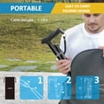 thumbnail image 6 of Rehand Adjustable Folding Walking Cane with T-Grip, Lightweight and Collapsible, Black, 6 of 10