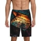 thumbnail image 1 of Balery Underwater Treasure Chest Pantalones cortos de pijama de punto de algodón para hombre con cinturilla y bolsillos-3X-Large, 1 of 6