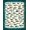 Teal Cream Red, Pattern 15, variant on ODIKA Fish Vintage Fishing Angling Lures Trout Tackle Border Bathroom for Playroom, Bedroom, Reading Nook, Pet Friendly & Kids Safe Play