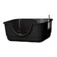 thumbnail image 2 of Caja de arena para mascotas Strade Fareast Limited inodoro para gatos antisalpicaduras fácil de limpiar gran tamaño bandeja Negro, 2 of 8