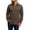 Brown, variant on Vintage Brushed Flannel Shirts for Men Button Down Long Sleeve Fall Outerwear Casual Plaid Pocket Business Daily Commute Leisure Tops