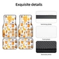 thumbnail image 5 of Cauagu Honey Bee Set Pattern Car Floor Mat Set of 4,Car Carpet Mats Car Mats with Anti-Slip Backing & Driver Heel Pad Universal Fit for Cars/Trucks/SUV/Vans, 5 of 6