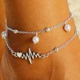 thumbnail image 5 of QQTDFG Double Layer Pearl Ankle Bracelets For Women Girls Style Chain Beach Anklet-default, 5 of 6