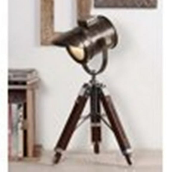 Thor Instruments Nautical Designer's Spotlight With Table Tripod Lamp Rustic Vintage Home Decor Gift Item