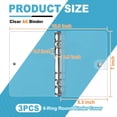 thumbnail image 2 of Paquete de 3 carpetas A6 transparentes de PVC suave con 6 anillas, 2 of 5