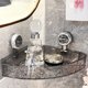 thumbnail image 4 of Lámpara De Pared Transparente Sin Taladro, Estilo De Lujo, Con Diseño De Glaciar, Estante Con Ventosas, Desmontable, Multifuncional, Triangular Y Rectangular, Organizador De Baño Y Ducha., 4 of 4