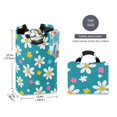 thumbnail image 2 of Yayeee Freestanding Laundry Hamper with Handle Collapsible Large Storage Basket for Clothes, Small Daisy, 2 of 7