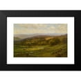 thumbnail image 2 of Alfred Augustus Glendening 24x17 Black Modern Framed Museum Art Print Titled - Landscape with Cattle&nbsp;And Haystacks (1892), 2 of 5
