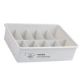 thumbnail image 3 of Matsuzay Caja de almacenamiento de calcetines de ropa interior Organizador de tapa de acabado de sujetador de plástico apilable dividido Almacenamiento y organización del hogar Gris 10 cuadrícula, 3 of 6