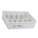 thumbnail image 4 of Yuarrent Caja de almacenamiento de calcetines de ropa interior, sujetador de plástico apilable dividido, bragas, tapa de acabado, organizador Almacenamiento y organización del hogar Gris 10 cuadrícula, 4 of 6