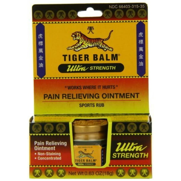 Tiger Balm Ultra Strength 0.63 oz - Walmart.com - Walmart.com
