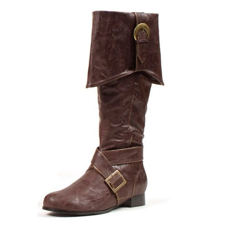 

Mens Knee High Pirate Boots Brown Large (sizes 12-13)