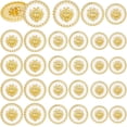 thumbnail image 3 of 24pcs Single Hole Sewing Buttons Metal Blazer Button Vintage Lion Buttons White Golden Shank Buttons for Clothing DIY Crafts 18/20/23mm, 3 of 10