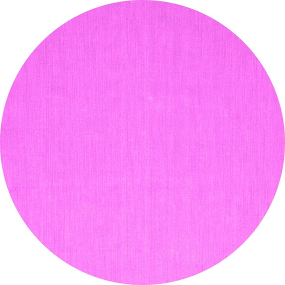 Ahgly Company Indoor Round Abstract Pink Contemporary Area Rugs, 3' Round