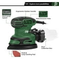thumbnail image 5 of PRO Detail Sanding Machine, 1.6A Electric Handheld Sanding Machine with Dust Collector, 13000 RPM with 15 Sandpapers, Suitable for Sanding, Polishing, and Paint Removal in Small Spaces of Home Decora, 5 of 10