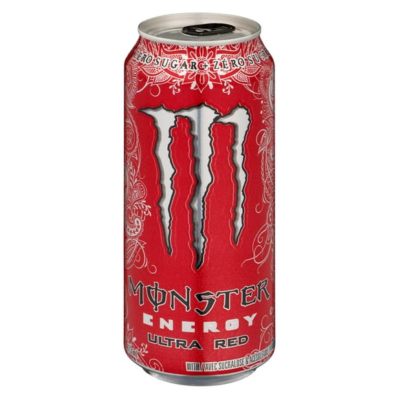 MONSTER ENERGY, Ultra Red, 473mL, Can, Monster Ultra Red Can