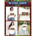 thumbnail image 5 of Anbech Christmas Trees Shirt Women Plus Size Graphic Top Merry Christmas Letter Short Sleeve Tshirt, 5 of 9