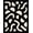 Black, Pattern 1, variant on ODIKA 8'x10' Washable Area Rug Non-Slip Chair-Friendly Mat Black Cream Geometric Contrast Design Elegant Abstract Shapes with Bold Visual Impact for Dining Room, Large Office, Lounge