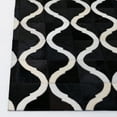 thumbnail image 3 of SAFAVIEH Studio Leather Evelyn Geometric Area Rug, Black/Beige, 8' x 10', 3 of 8