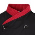thumbnail image 3 of Chaqueta Transpirable de , Chaqueta de Panadero con Cuello Alto, Chaqueta de Hospitalidad, para proteger, , para Hom , L L BLESIY Uniforme de chaqueta de chef, 3 of 8