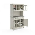 thumbnail image 4 of Homestyles Buffet of Buffets Wood Buffet with Hutch in Off White, 4 of 19