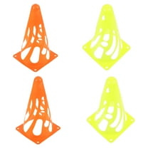 TEHAUX 4 Pcs Football Train Obstacle Small Traffic Cones Kids Soccer for Training with Number